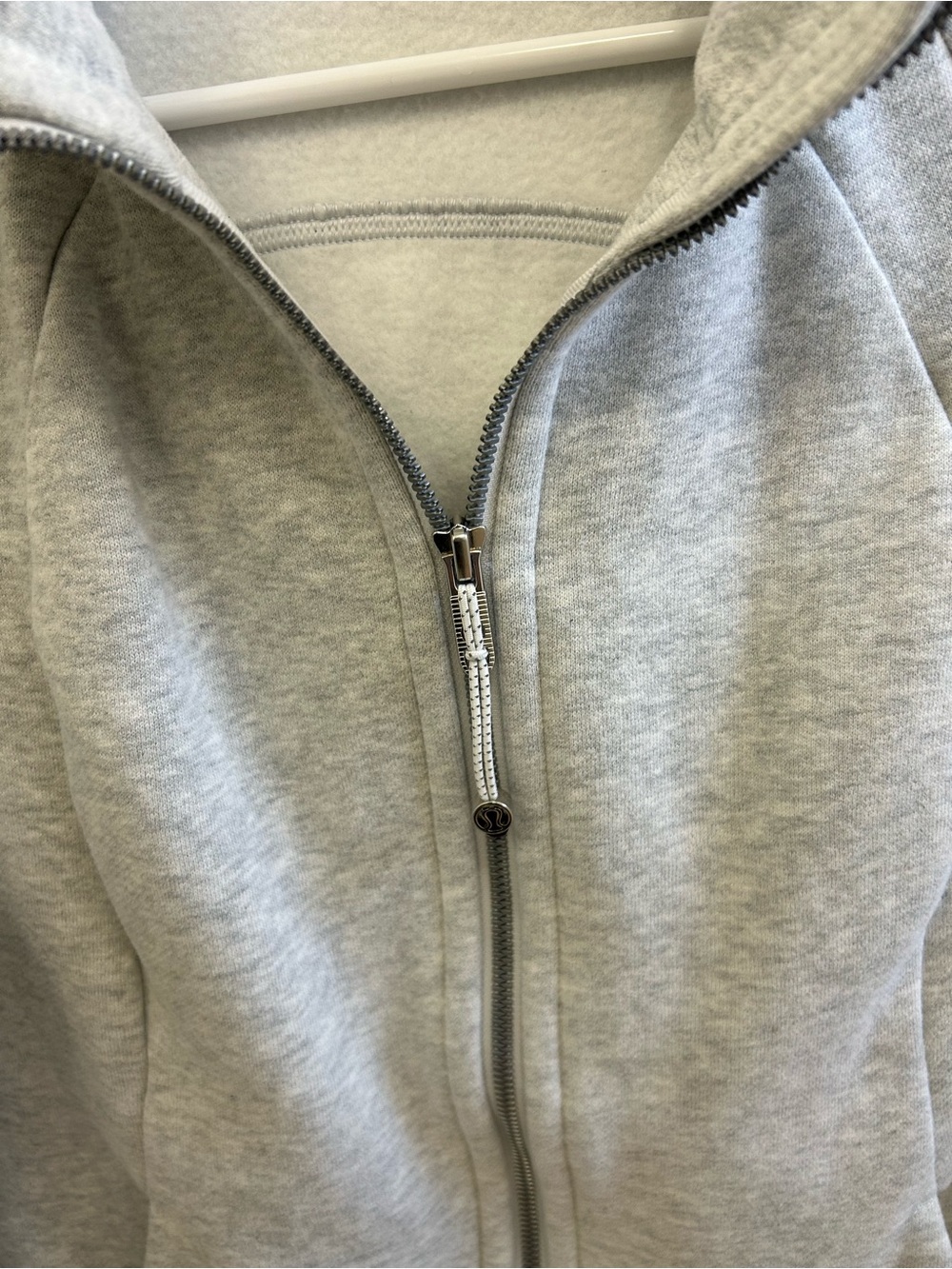 lululemon athletica 🍋 Scuba Full-Zip Hoodie in Heathered Core Ultra Light Gray - Picture 4 of 8